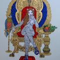 Fantasy mixed media painting titled 'Princess', 22x15 inches, by artist Bandana Kumari on Paper
