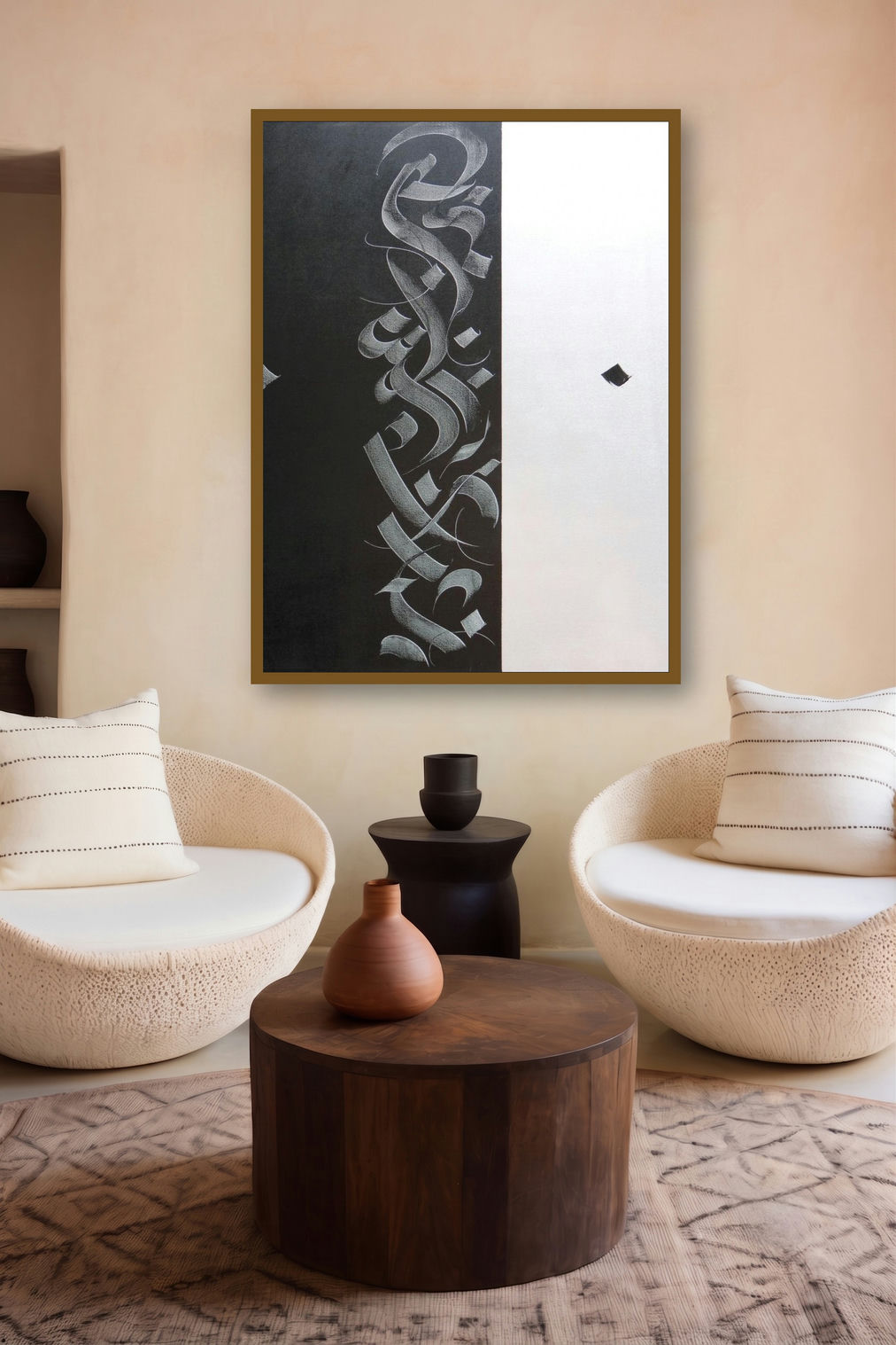 Pure (Yin and Yang) by artist Achyut Palav displayed in a Curated gallery