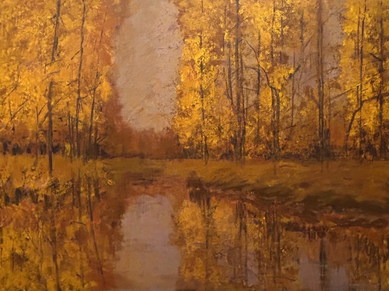 Purna' nature acrylic painting by artist Vinita Sadarangani, 36x48 inch, on canvas