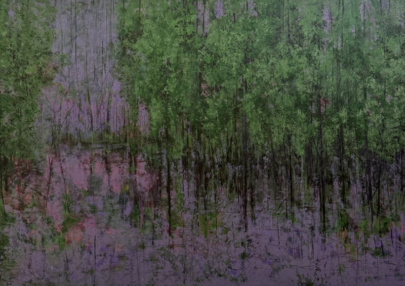Purnam' nature acrylic painting by artist Vinita Sadarangani, 51x71 inch, on canvas