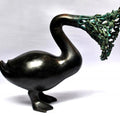 Animals sculpture titled 'Quack Quack 2', 15x11x6 inches, by artist Tarun Maity on Bronze