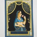 Queen 13' figurative miniature Traditional Art by artist Unknown, 10x8 inch, on silk