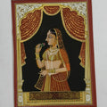 Queen 14' figurative miniature Traditional Art by artist Unknown, 10x8 inch, on silk