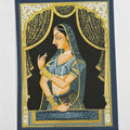 Queen 15' figurative miniature Traditional Art by artist Unknown, 10x8 inch, on silk