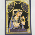 Queen 18' figurative miniature Traditional Art by artist Unknown, 10x8 inch, on silk