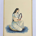 Queen 2' figurative miniature Traditional Art by artist Unknown, 8x6 inch, on paper