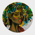 The Quiet Crown 2' figurative acrylic painting by artist Suruchi Jamkar, 24x24 inch, on canvas