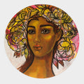 The Quiet Crown 3' figurative acrylic painting by artist Suruchi Jamkar, 24x24 inch, on canvas
