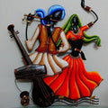 Lifestyle craft titled 'Radha Krishna', 25x20 inches, by artist Nitesh on Wrought Iron