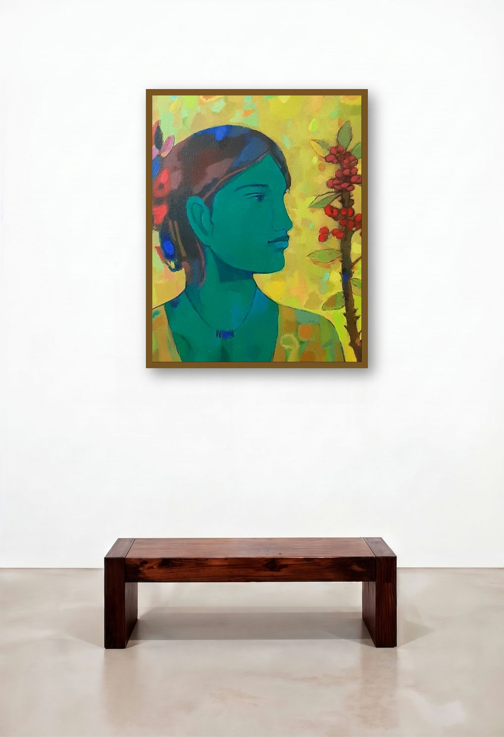 Radha Vith Flowers