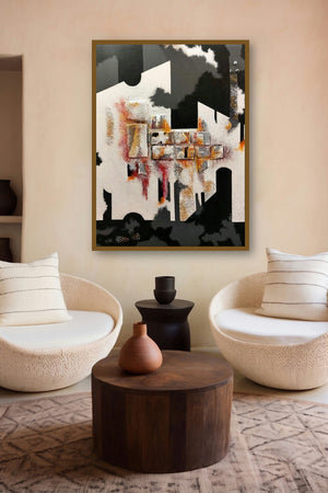 Radiant Fenestration (A City's Pulse) by artist Ankita Dey Bhoumik displayed in a Boutique gallery