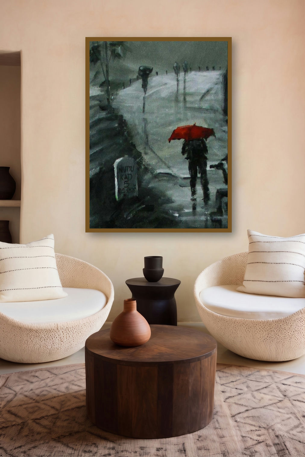 Rain Click II by artist Mopasang Valath displayed in a Modern gallery