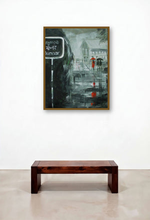 Rain In Munnar by artist Mopasang Valath displayed in a Industrial Family Room