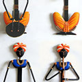 Figurative craft titled 'Rajasthani Lady Musician Set', 12x6 inches, by artist Nitesh on Wrought Iron