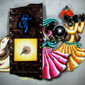 Lifestyle craft titled 'Rajasthani Wall Clock', 22x17 inches, by artist Nitesh on Wrought Iron
