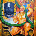 Ram Bhakt Hanuman painting by Arjun Das