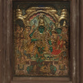 Ram Darbaar' religious tanjore traditional_art by artist Tanjore Tanjaur, 29x23 inch, on wood