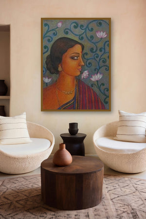 Ramani by artist Suparna Dey displayed in a Minimalist gallery