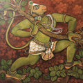 Ramdoot' religious acrylic painting by artist Manisha Srivastava, 36x36 inch, on canvas