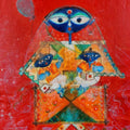 Religious acrylic painting titled 'Ramyan', 51x40 inches, by artist Archana Sharma on Canvas