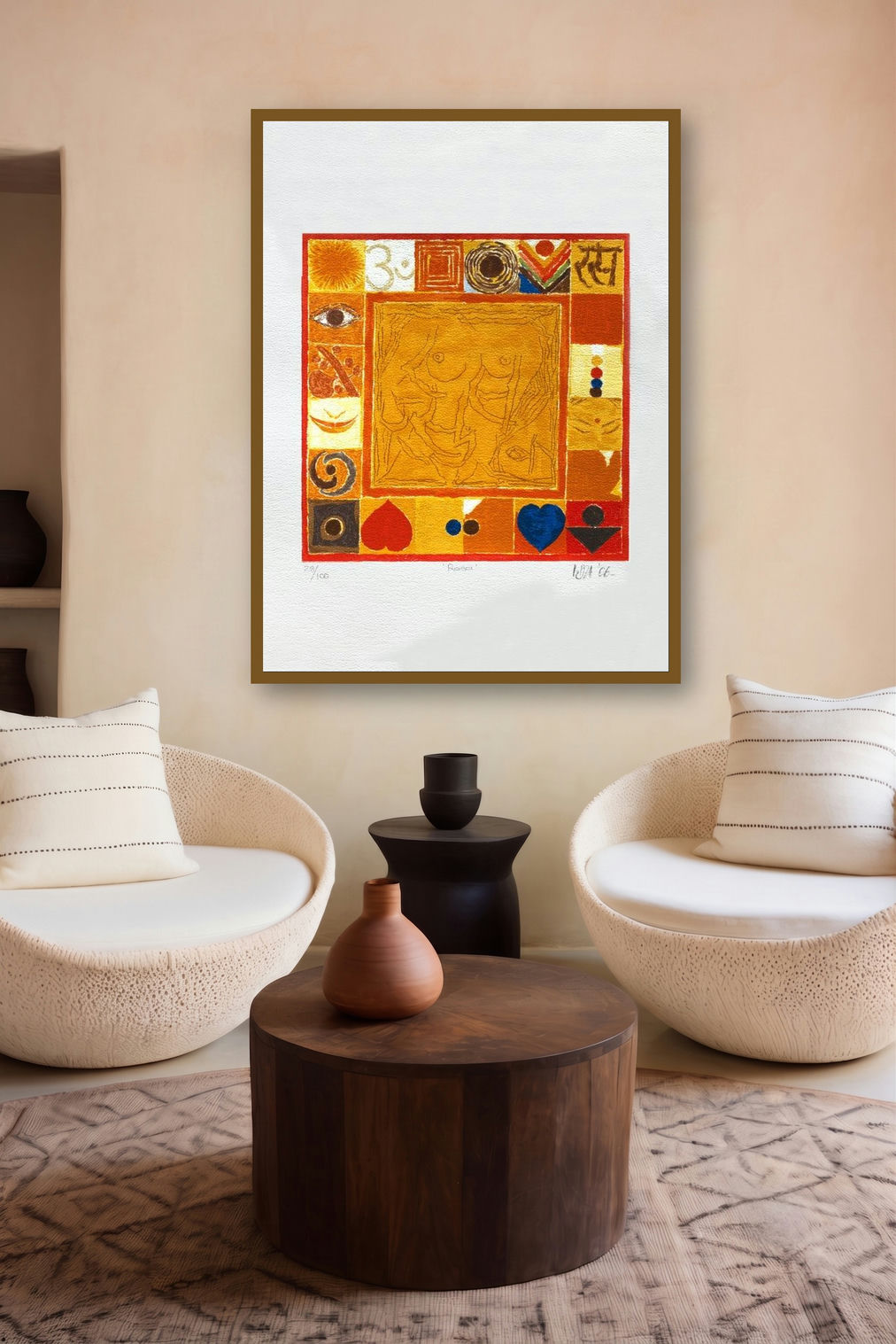 Rasa by artist S H Raza displayed in a Designer gallery
