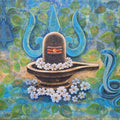 Rashmi Adwait' religious acrylic painting by artist Rashmi Shivhare, 14x18 inch, on canvas