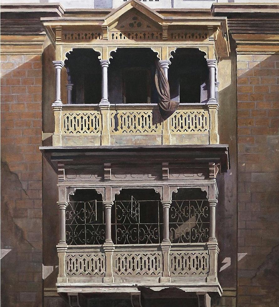 Realistic oil painting titled 'Realistic Painting 7', 37x34 inches, by artist S. M. Fawad on Canvas