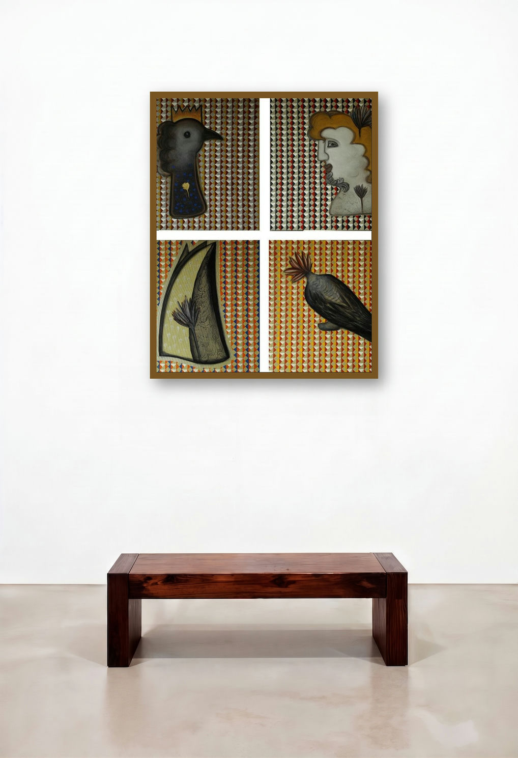 Relations (A Tapestry of Dreams) by artist Rajesh Choudhari displayed in a Luxury Hotel Suite