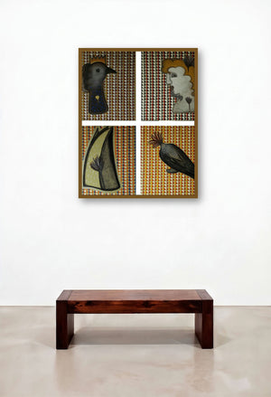 Relations (A Tapestry of Dreams) by artist Rajesh Choudhari displayed in a Luxury Hotel Suite