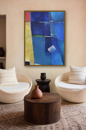 Remnant Am05 (Geometric Harmony) by artist Amrish Malvankar displayed in a Minimalist gallery