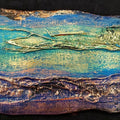 Abstract mixed media titled 'Renewed Pathway 2', 9x12 inches, by artist Ami Patel on Copper And Brass