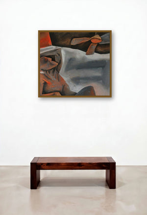 Resting (Summer Slumber) by artist Akashay Avsare displayed in a Rustic Executive Office