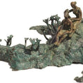 Figurative sculpture titled 'Rhythm 4', 16x24x10 inches, by artist Mrinal Kanti on Bronze