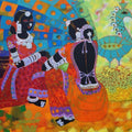 Figurative acrylic painting titled 'Rhythm 67', 24x30 inches, by artist Anuradha Thakur on Canvas