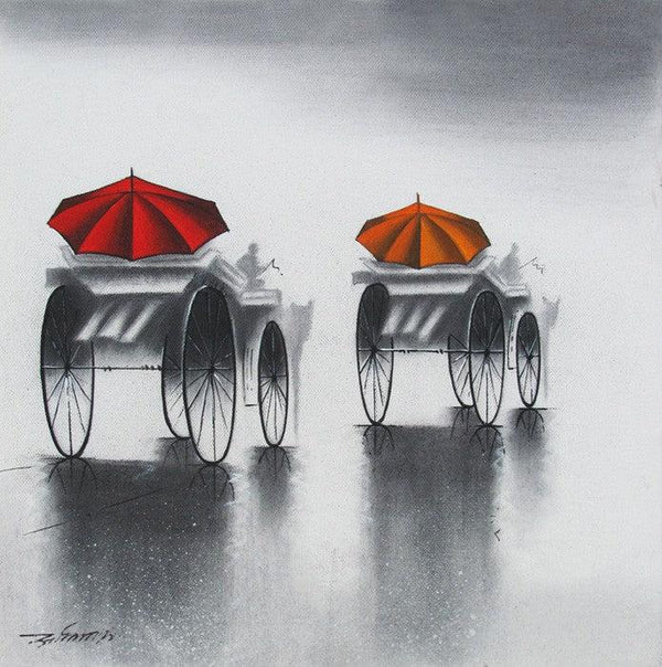 Rhythmic Monsoon Vi Painting by Somnath Bothe | ArtZolo.com