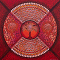 The Rise Of Soul Consciousness' nature acrylic painting by artist Nitu Chhajer, 24x24 inch, on canvas
