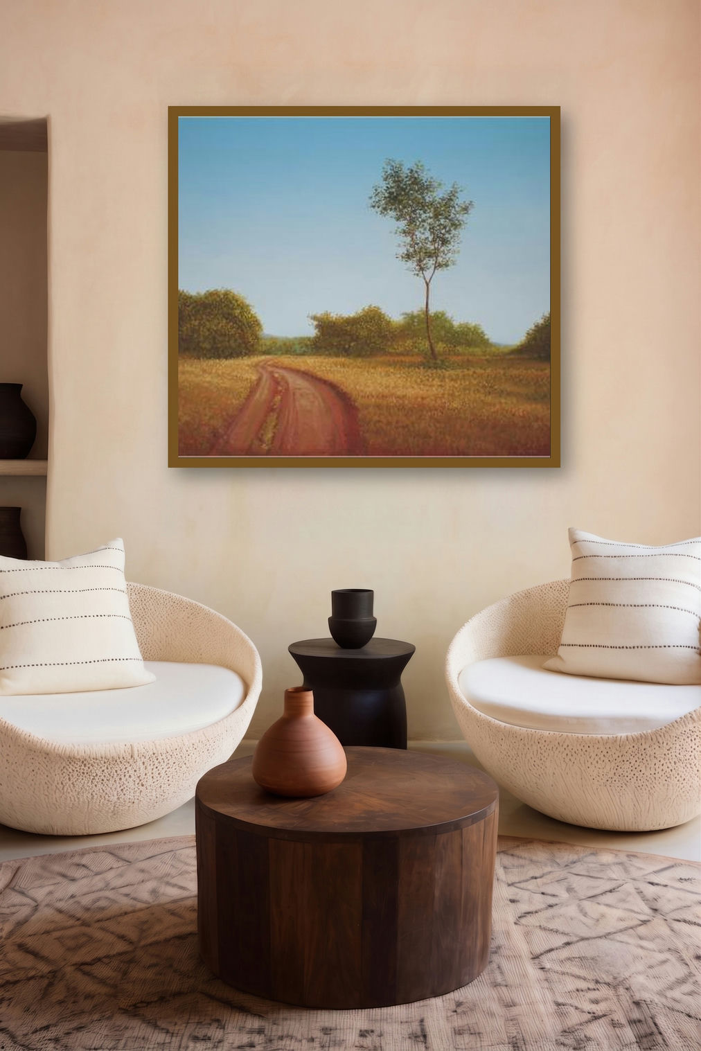 Road Less Travelled by artist Fareed Ahmed displayed in a Curated gallery