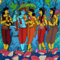 Romantic Essence' religious acrylic painting by artist Chetan Katigar, 57x45 inch, on canvas