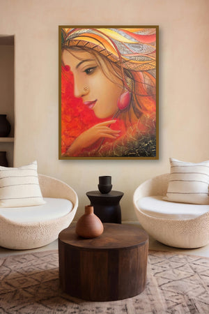 Roopshree (Whispers of Love) by artist Rakhi Baid displayed in a Boutique gallery
