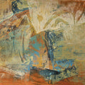 Root And Shadow' abstract acrylic painting by artist Siddhesh Rane, 36x48 inch, on canvas