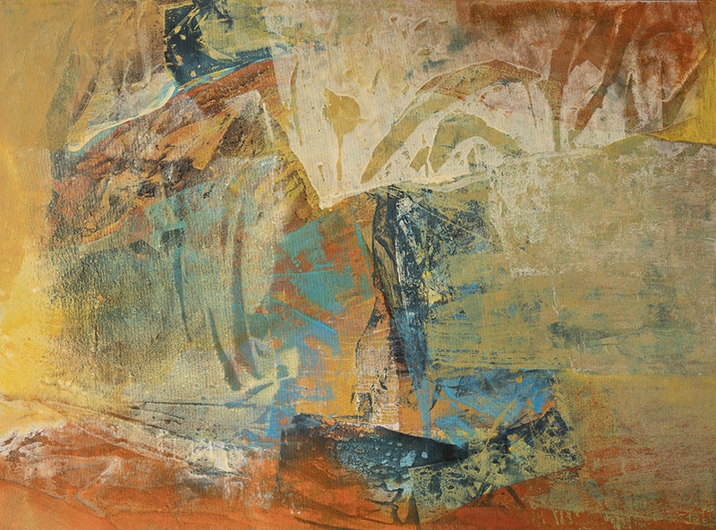 Root And Shadow' abstract acrylic painting by artist Siddhesh Rane, 36x48 inch, on canvas