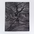 Root Of Existance' nature etching printmaking by artist Ankit Kushwaha, 8x6 inch, on paper