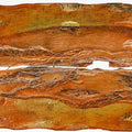Abstract mixed media titled 'Roots And Pathway 13', 18x24 inches, by artist Ami Patel on Copper