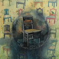 Roots Of Innocence by Jasbinder Singh, Original Watercolor Contemporary Painting on Paper, X-Large Vertical Wall Art