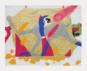 Royal Palanquin by Amit Ambalal, Serigraph Serigraphs Contemporary Painting on Paper, Large Horizontal Wall Art