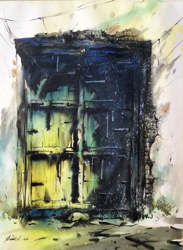Rusty Old Door by Sadikul Islam | ArtZolo.com