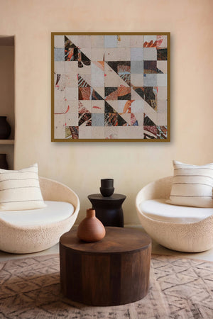 S 05 (Textured Terrain) by artist Padmanabh Bendre displayed in a Modern gallery