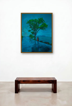 Saavan (Monsoon Magic) by artist Lisha N T displayed in a Classic Hallway