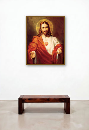 Sacred Heart 14 by artist Ns Art displayed in a Coastal Penthouse