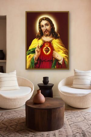 Sacred Heart 15 by artist Ns Art displayed in a Minimalist gallery